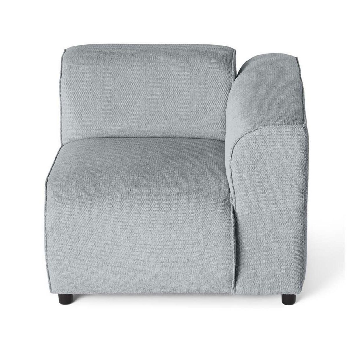 LISA DESIGN Suaro - module d'assise d'angle droit en tissu texturé