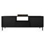 Voir la diapositive 3 : BEST MOBILIER Girona - meuble tv ouvert - noir - 174 cm
