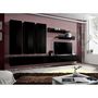 Voir la diapositive 4 : Paris Prix Meuble TV Mural Design  Fly I  320cm Noir
