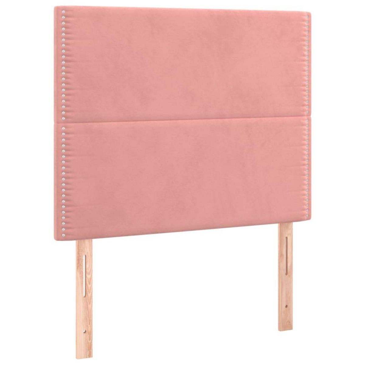 VIDAXL Tetes de lit 2 pcs Rose 100x5x78/88 cm Velours