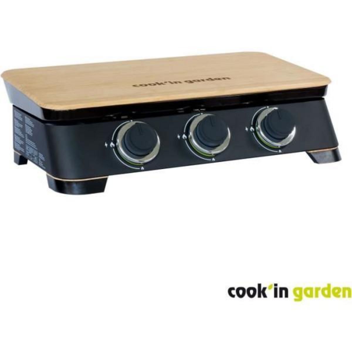 AAAAA Plancha gaz 2B - COOK'IN GARDEN - DUNE 70 - 3 brûleurs
