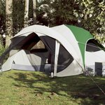 VIDAXL Tente de cabine familiale 6 personnes vert impermeable