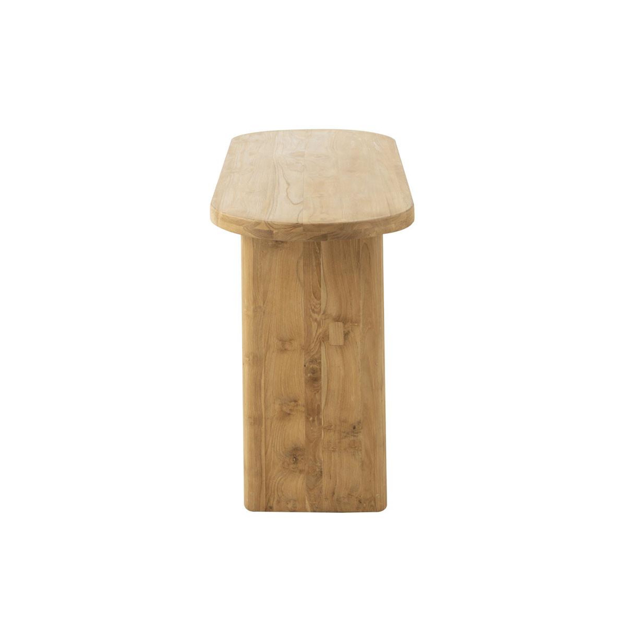 Voir la diapositive 5 : J-LINE Console design  teck  150cm naturel