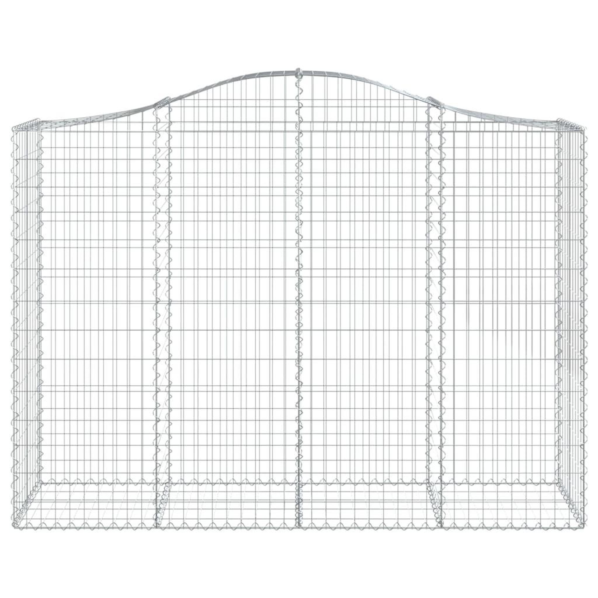 Voir la diapositive 4 : VIDAXL Paniers a gabions arques 40 pcs 200x50x140/160 cm Fer galvanise