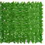 VIDAXL Ecran de balcon avec feuilles vert 400x150 cm