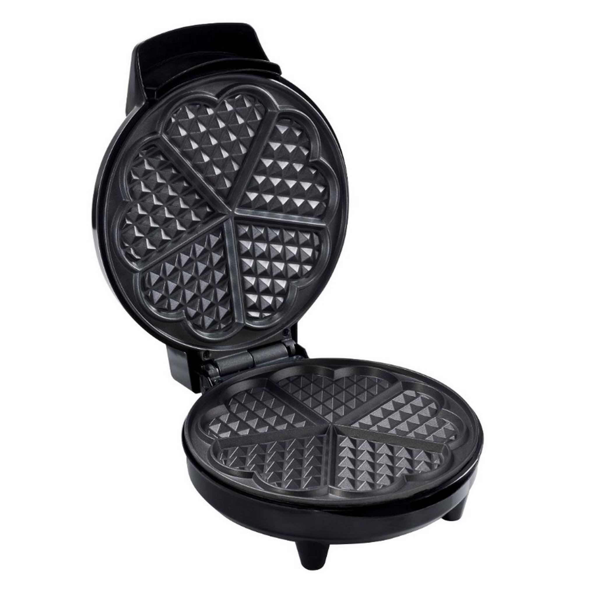 Voir la diapositive 3 : Bestron Gaufrier forme de 5 cœurs 700w noir - awm700co