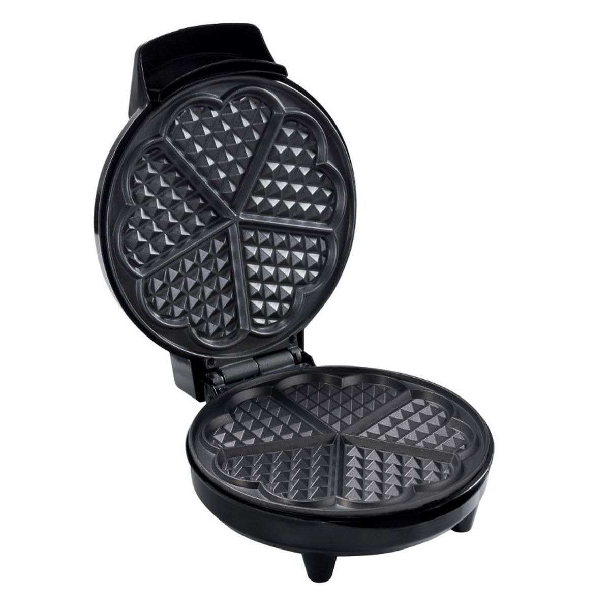 Bestron Gaufrier forme de 5 cœurs 700w noir - AWM700CO