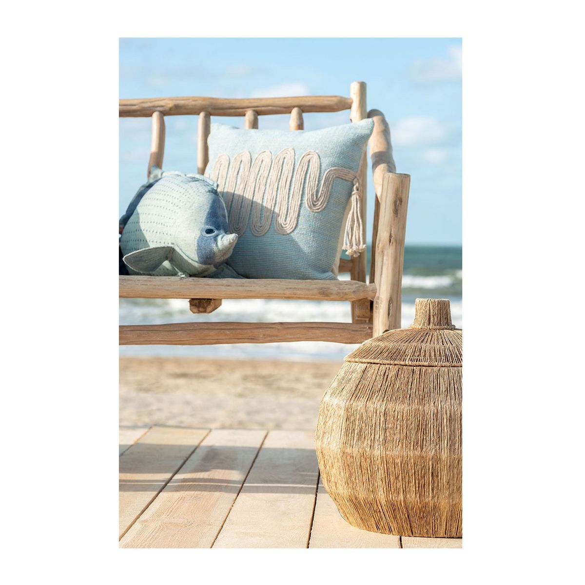 CALICOSY Set 2 Paniers Arrondis en Jute Naturel - DANTYA