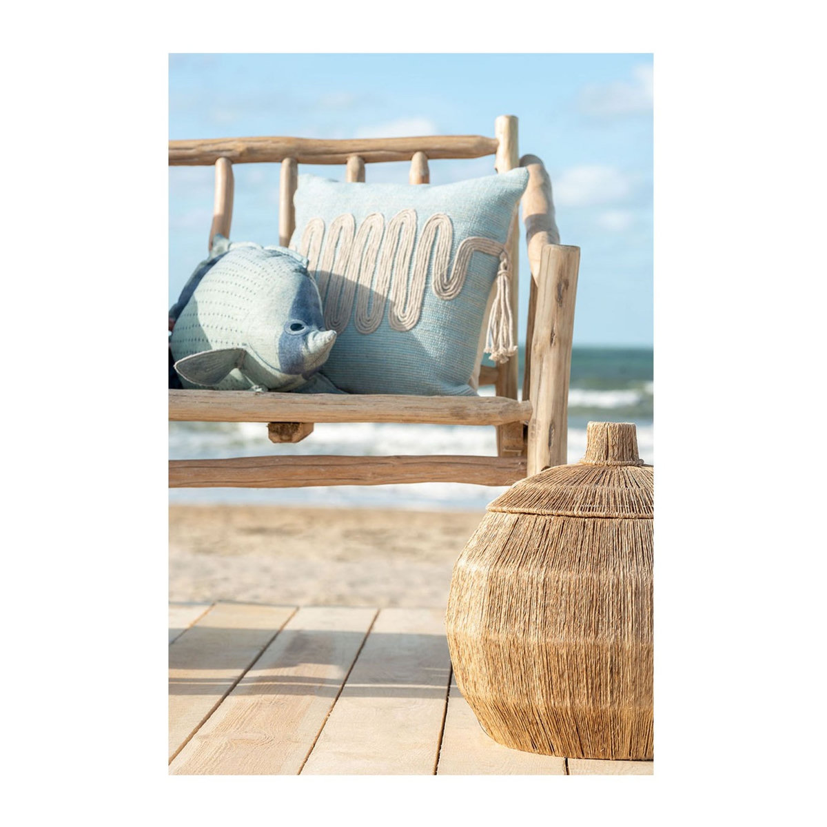 CALICOSY Set 2 Paniers Arrondis en Jute Naturel - DANTYA