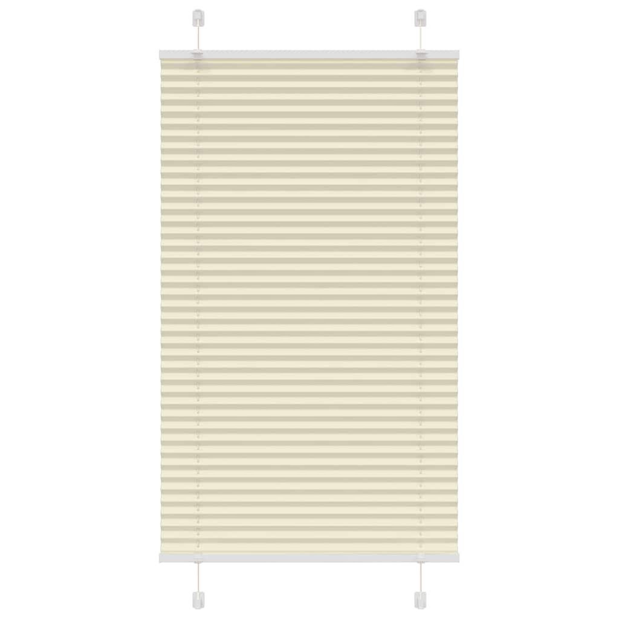 VIDAXL Store plisse creme 75x100 cm largeur du tissu 74,4 cm polyester