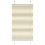 VIDAXL Store plisse creme 75x100 cm largeur du tissu 74,4 cm polyester