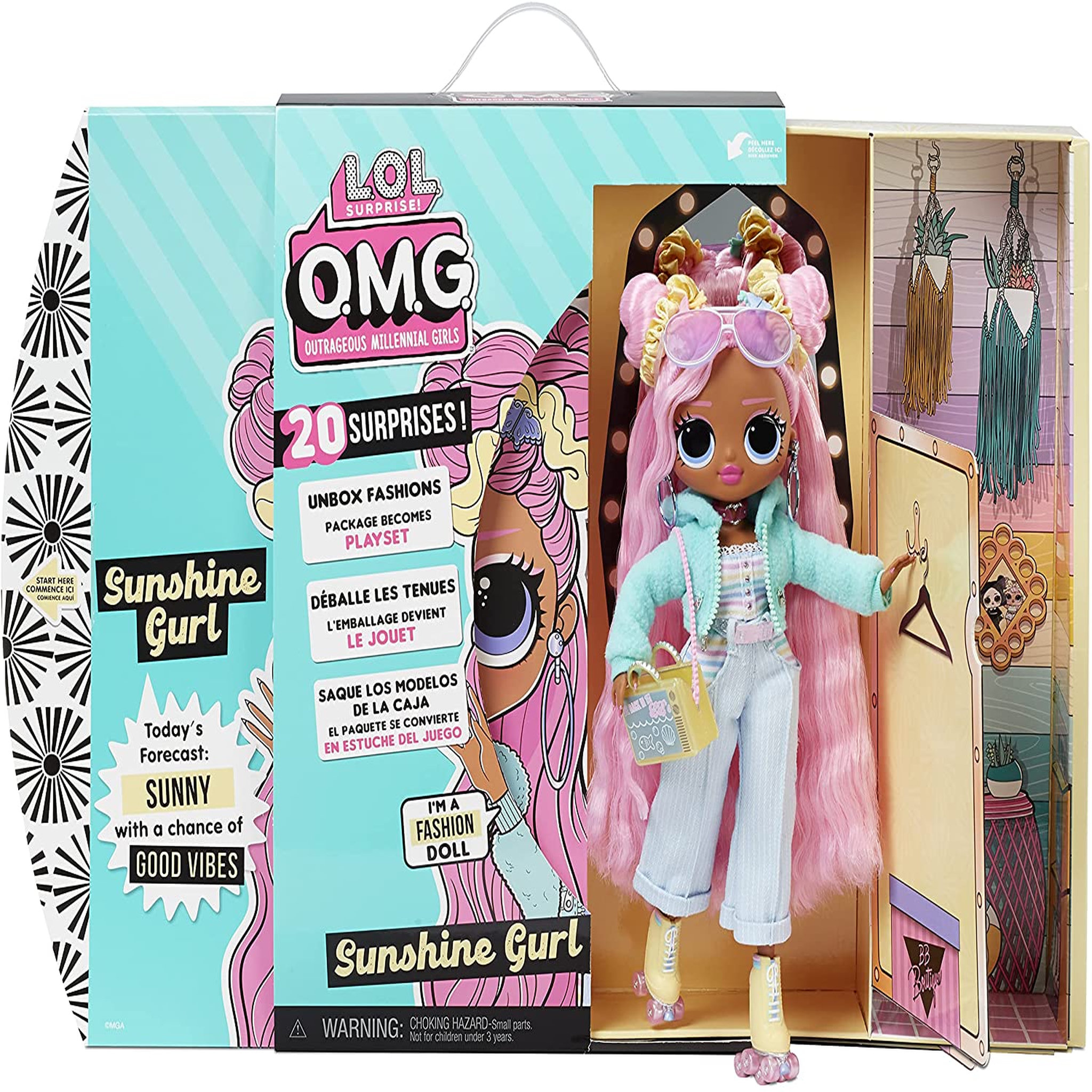 Voir la diapositive 1 : MGA L.O.L. Surprise! OMG Poupée Mannequin Sunshine Gurl