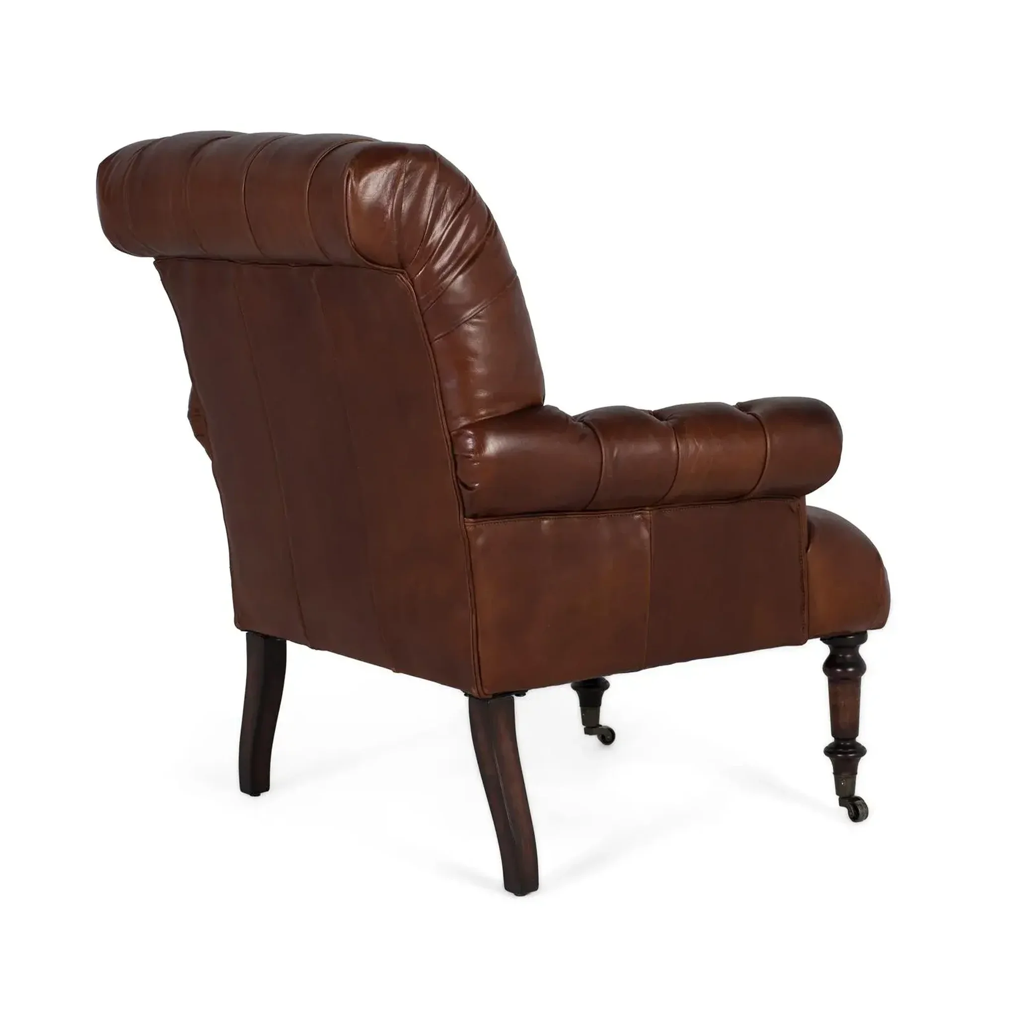 Voir la diapositive 4 : GINER Y COLOMER SL Fauteuil en cuir 92 cm style classique