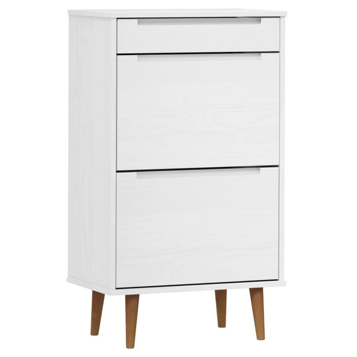 VIDAXL Armoire a chaussures MOLDE Blanc 59,5x35x103 cm Bois de pin