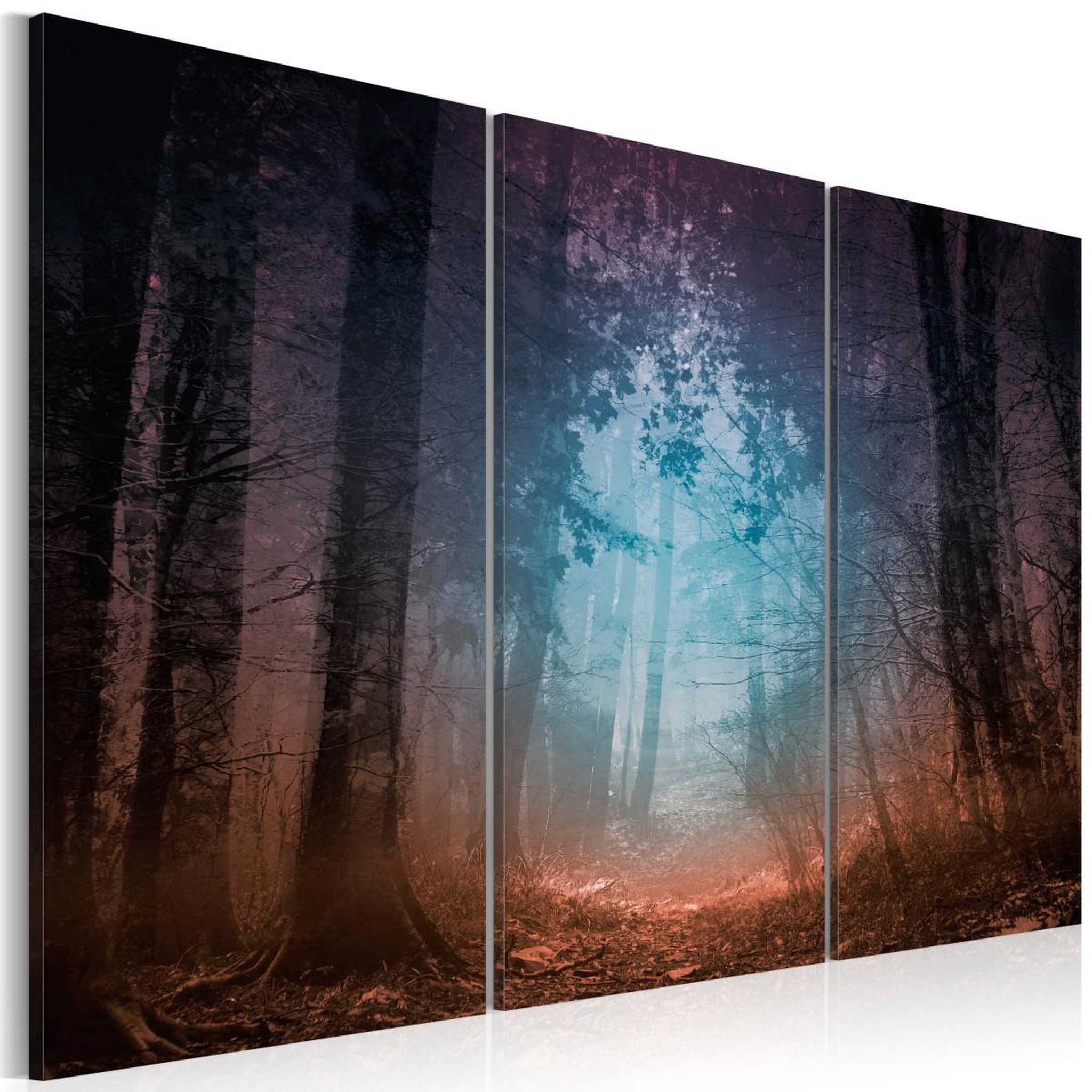 Paris Prix Tableau imprimé 3 panneaux  edge of the forest. Coloris disponibles : Multicolore