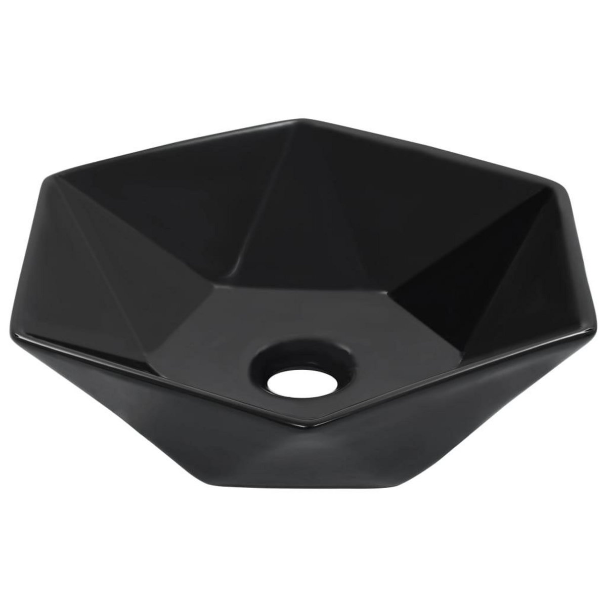 VIDAXL Lavabo 41x36,5x12 cm Ceramique Noir