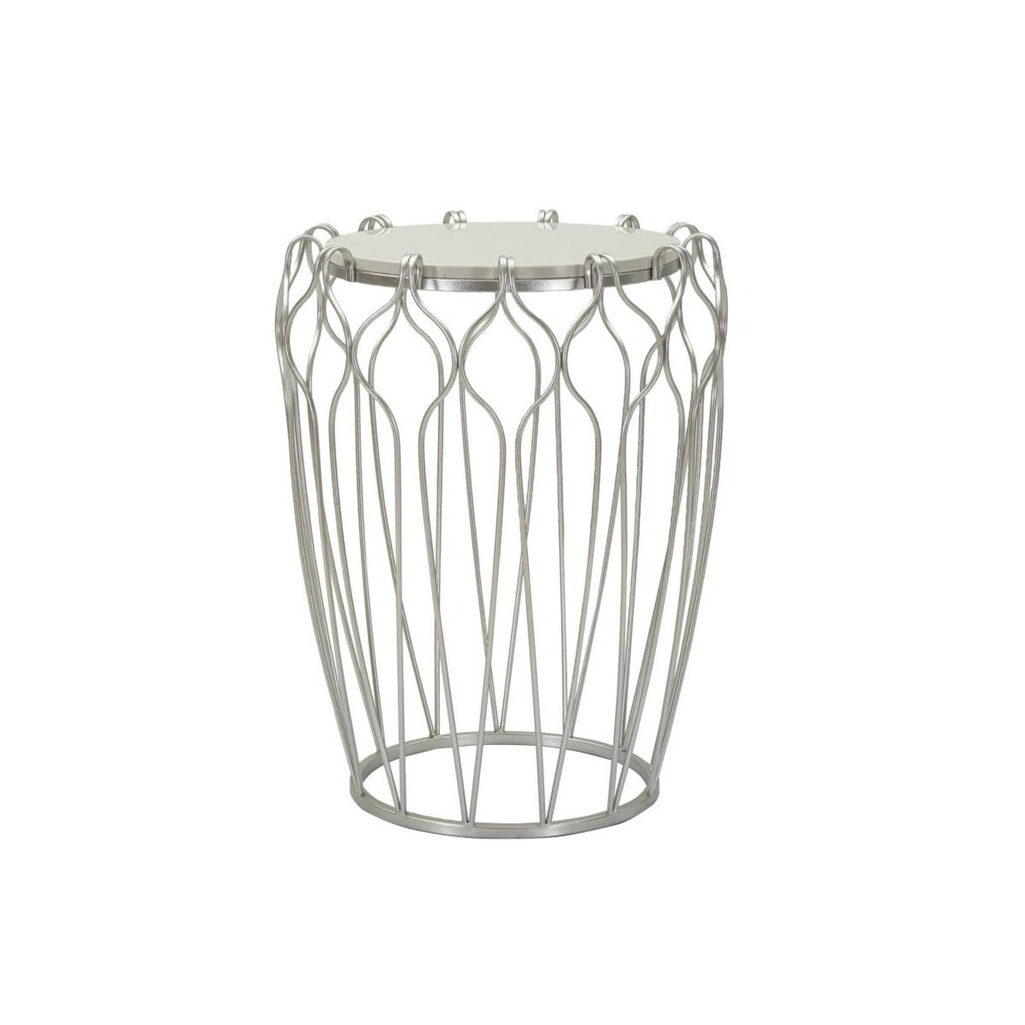 Paris Prix Table d'appoint en marbre  hook  61cm argent