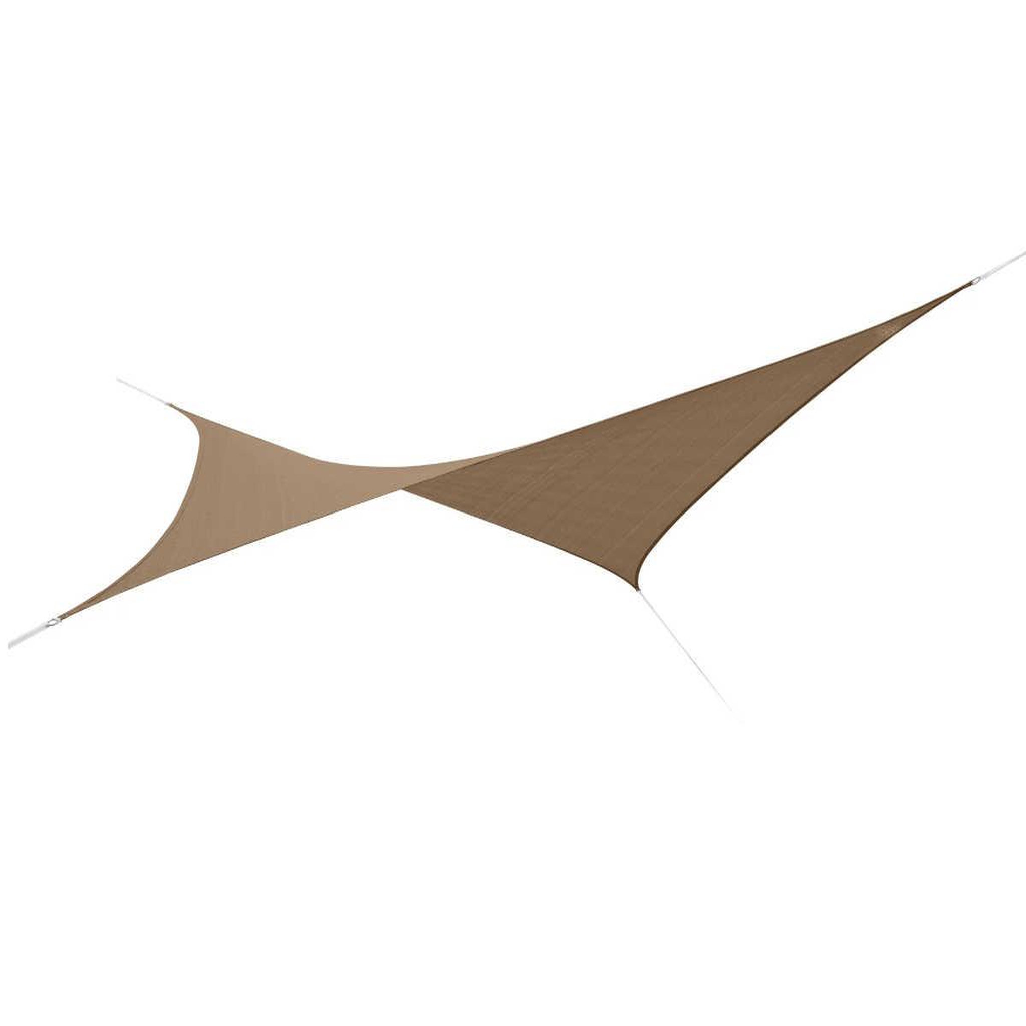 Voir la diapositive 2 : Jardiline Voile d'ombrage rectangulaire 4 x 3 m - austral - brun havane - jardiline