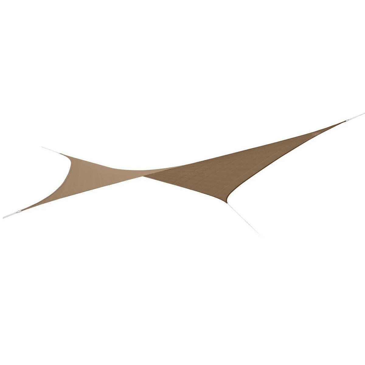 Jardiline Voile d'ombrage rectangulaire 4 x 3 m - Austral - Brun havane - Jardiline