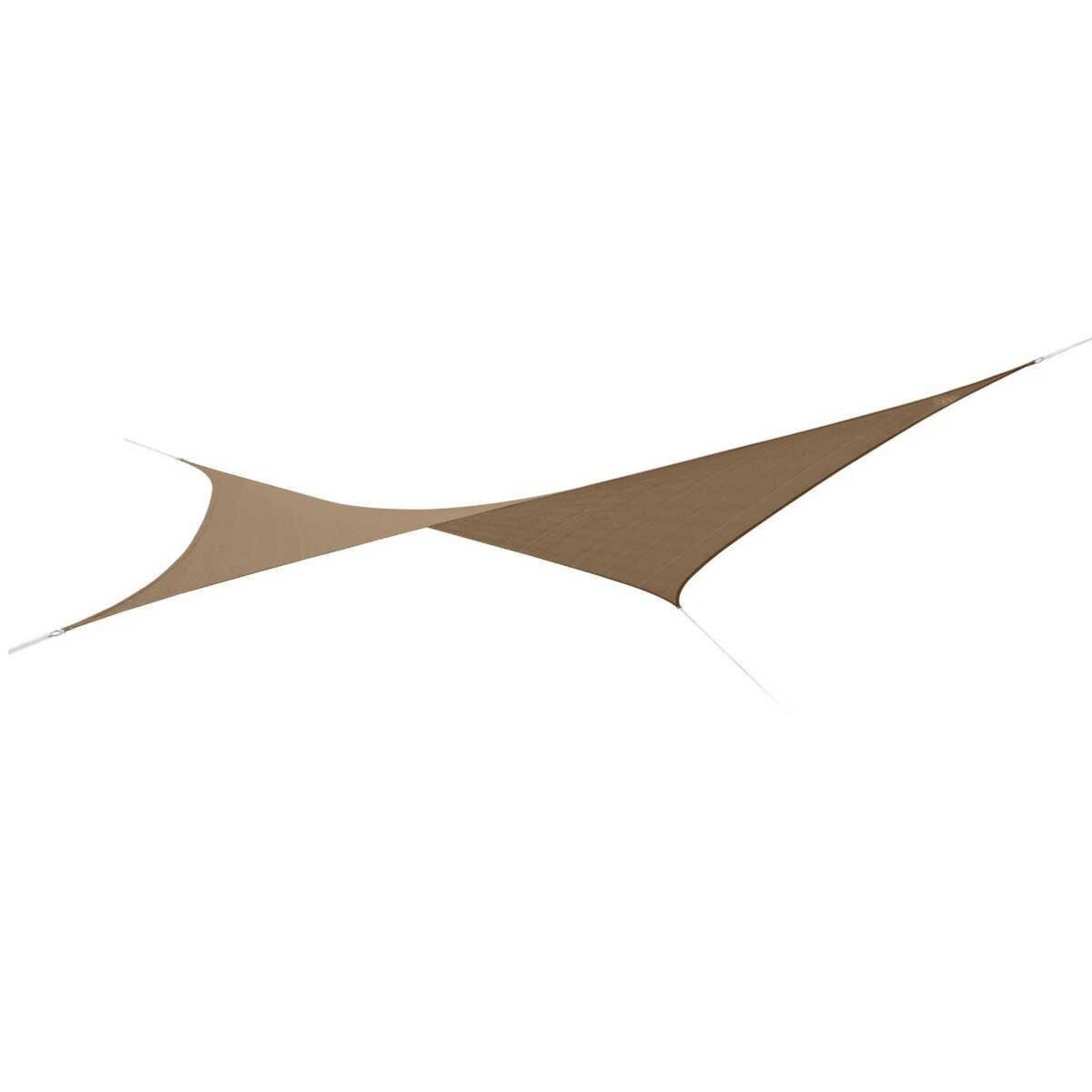 Jardiline Voile d'ombrage rectangulaire 4 x 3 m - Austral - Brun havane - Jardiline