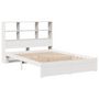 Voir la diapositive 3 : VIDAXL Lit bibliotheque sans matelas blanc 160x200 cm bois pin massif