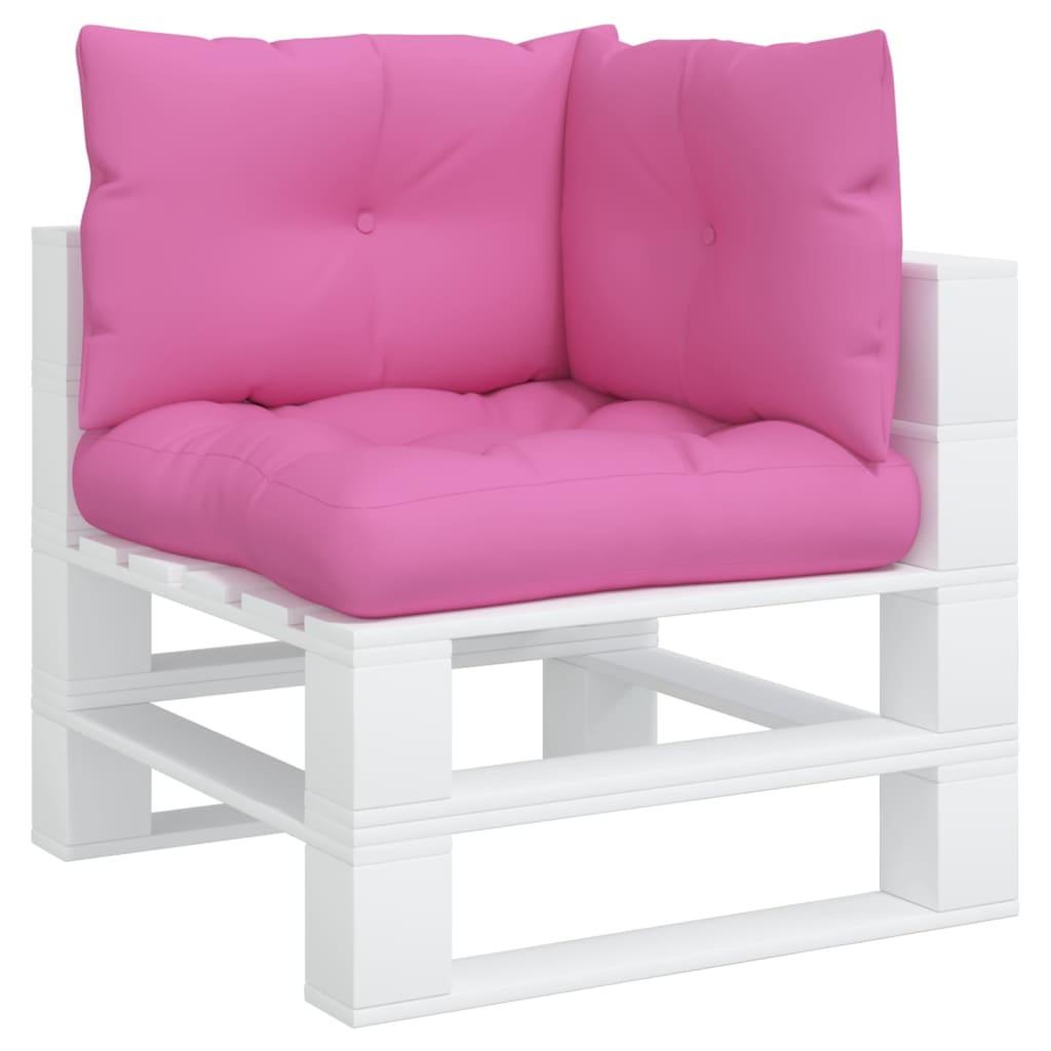 Voir la diapositive 3 : VIDAXL Coussins de palette lot de 3 rose tissu Oxford