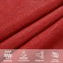 Voir la diapositive 5 : VIDAXL Voile d'ombrage 160 g/m^2 Rouge 4x4x4 m PEHD