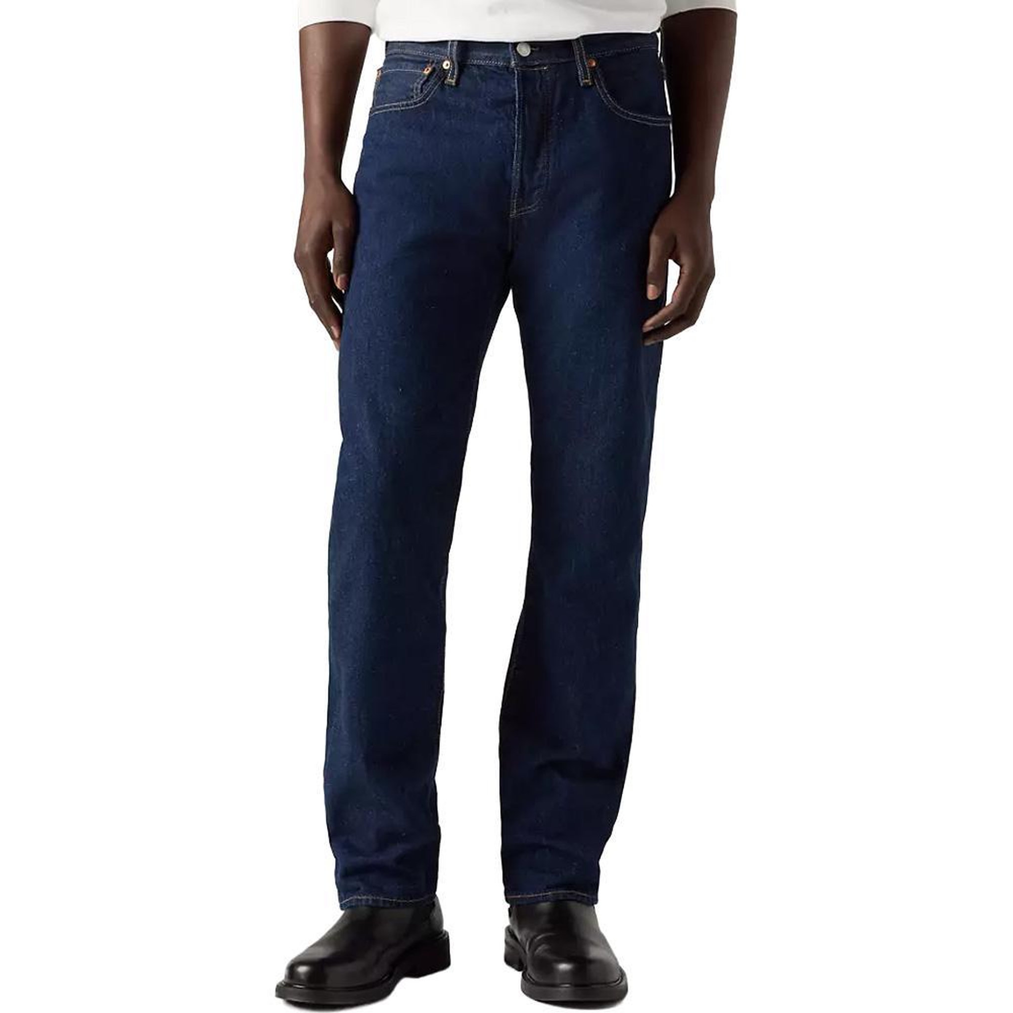 Voir la diapositive 2 : Levi's Jean 501 original bleu brut basic homme levi's original fit