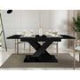 Voir la diapositive 6 : BEST MOBILIER Buriti - table à manger extensible - noir - 4 à 6 personnes