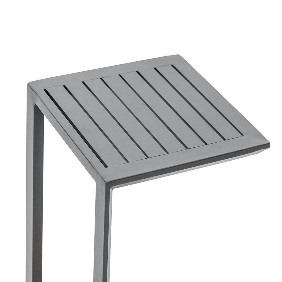 HESPERIDE Table d'appoint en aluminium gris Graphite Evasion - Hespéride