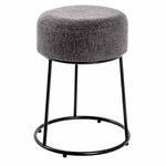 Paris Prix Tabouret Design Rond  Maeva  46cm Gris