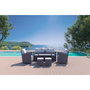 Voir la diapositive 4 : CONCEPT USINE Salon de jardin 7 places en résine tressée gris MODENA
