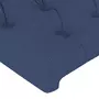VIDAXL Tete de lit avec oreilles Bleu 147x16x78/88 cm Tissu