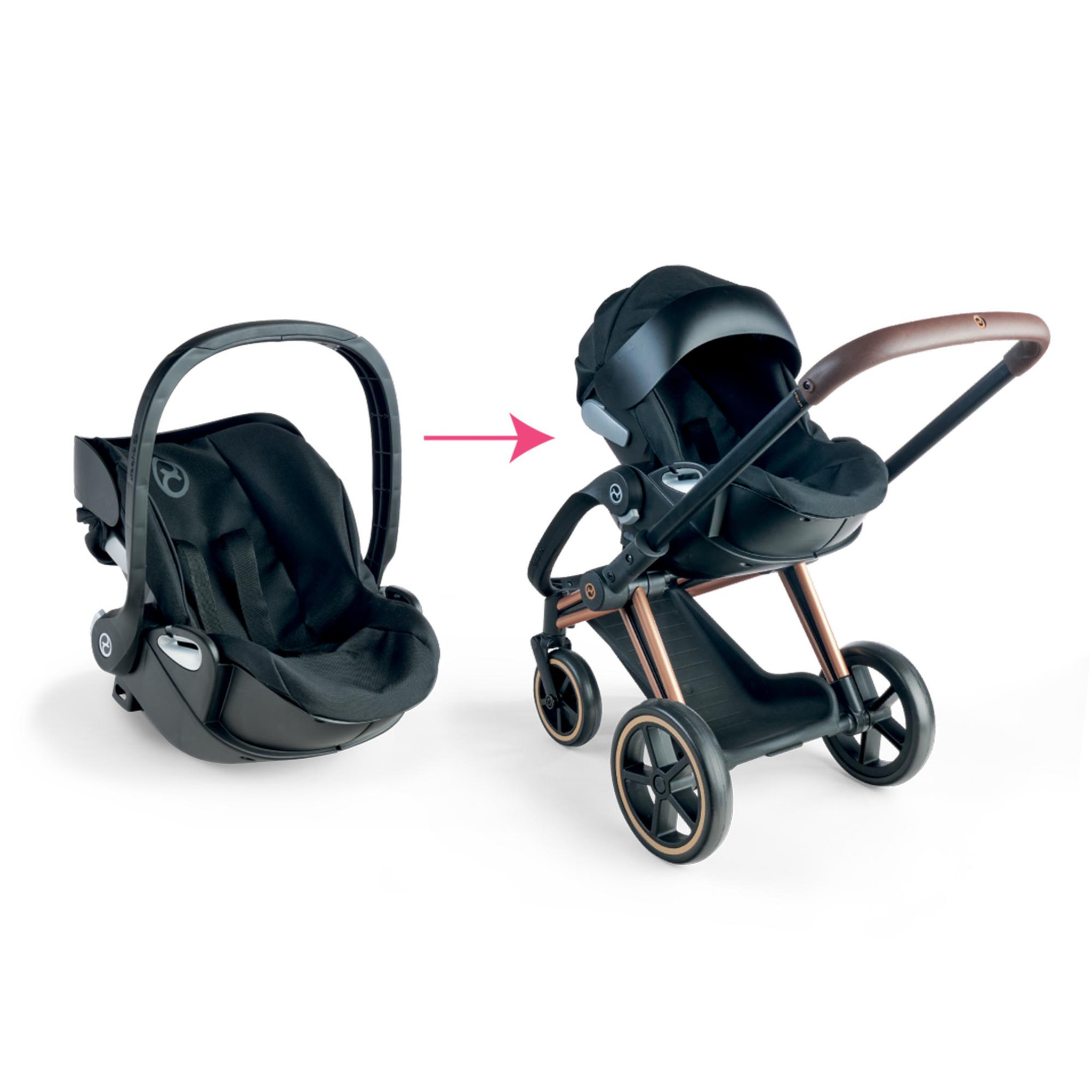 Voir la diapositive 5 : Corolle Porte-Poupon Cybex 2 en 1 noir pour poupon 36 et 42 cm