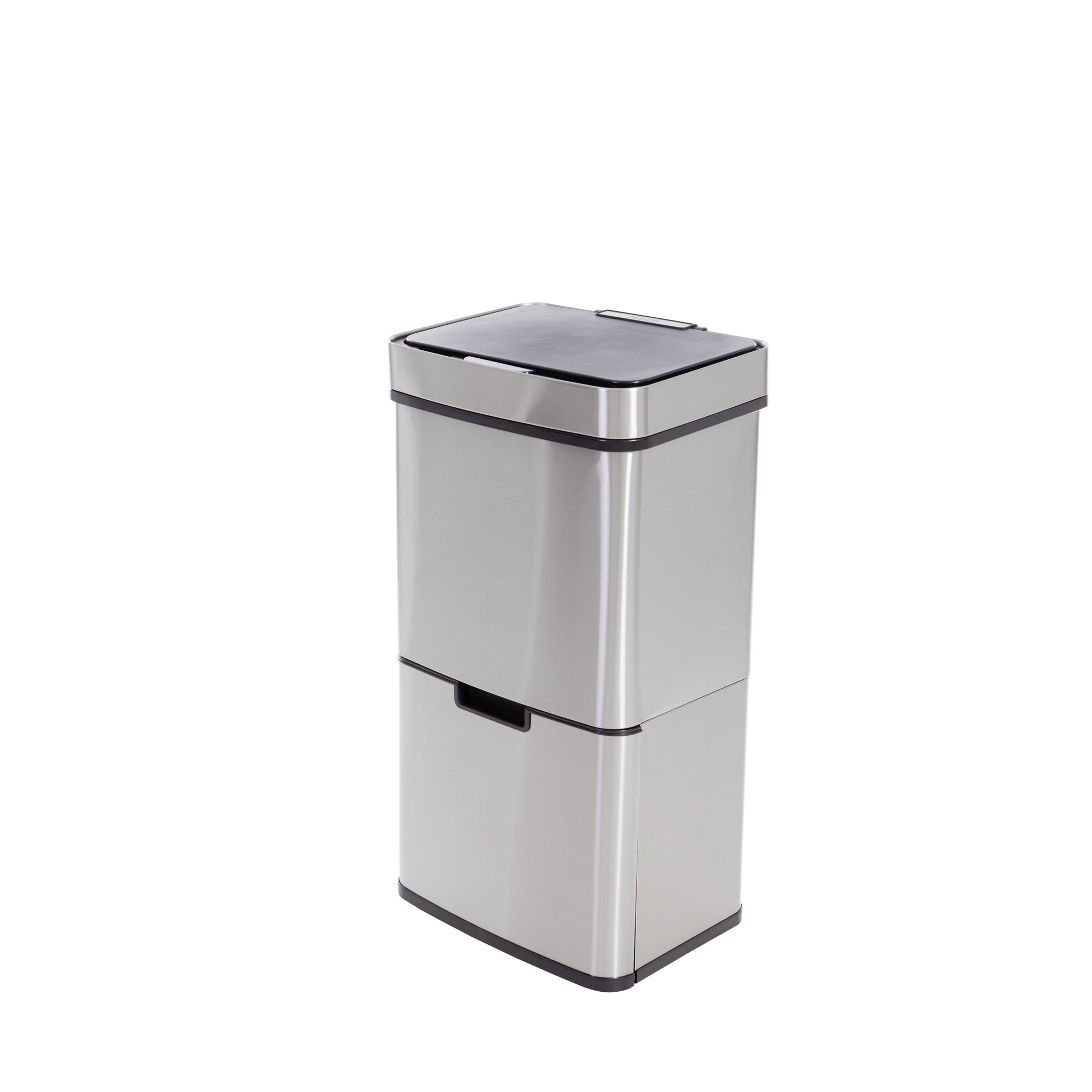 Voir la diapositive 1 : HAILO Poubelle de tri multi-bacs 60L Tandem Inox