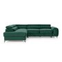 Voir la diapositive 6 : BEST MOBILIER Talisay - canapé d'angle gauche - 5 places - convertible avec coffre - en velours