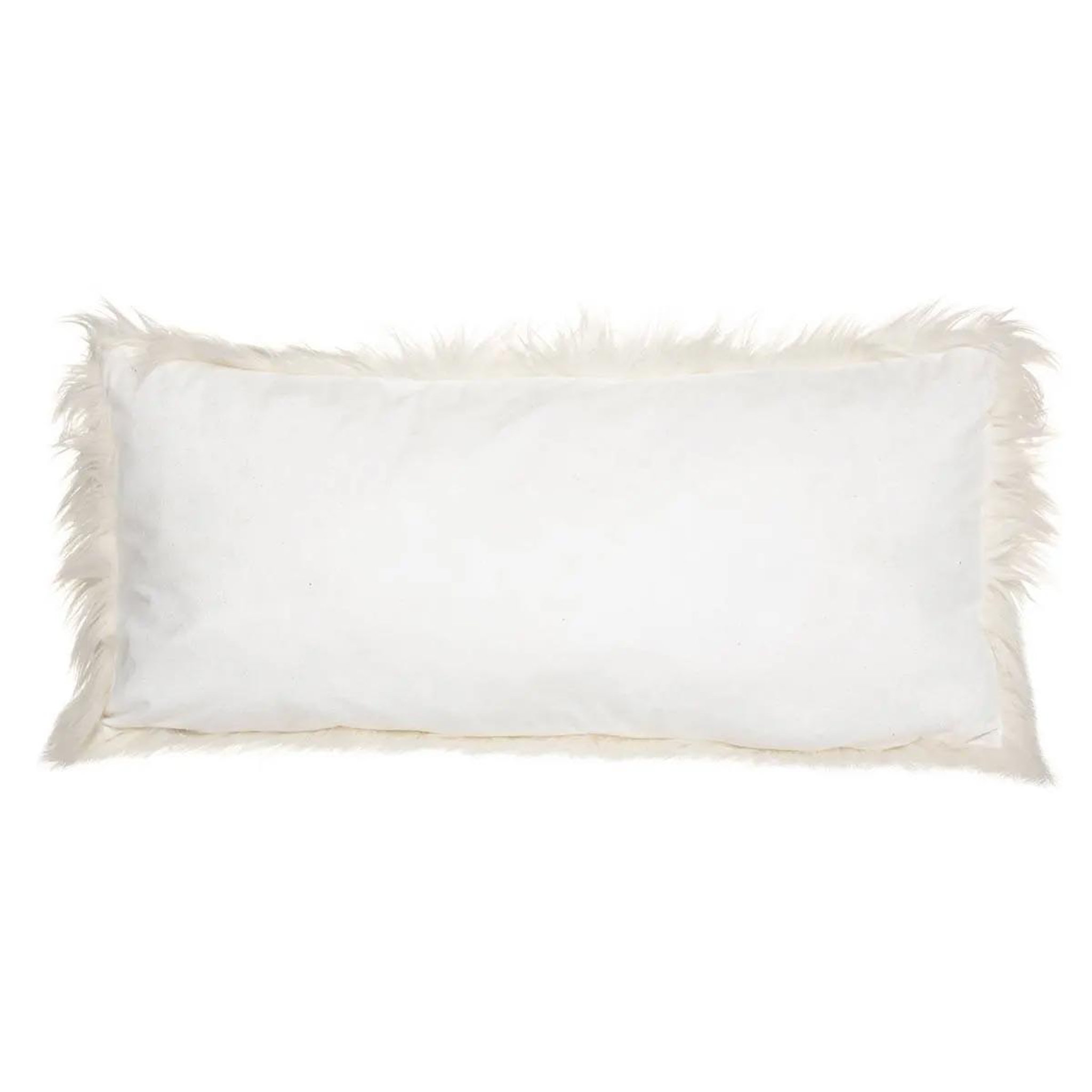 Voir la diapositive 2 : ATMOSPHERA Coussin imitation fourrure  oslo  35x75cm ivoire