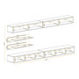 Voir la diapositive 4 : Paris Prix Ensemble Meuble TV Mural  Fly I1  320cm Blanc