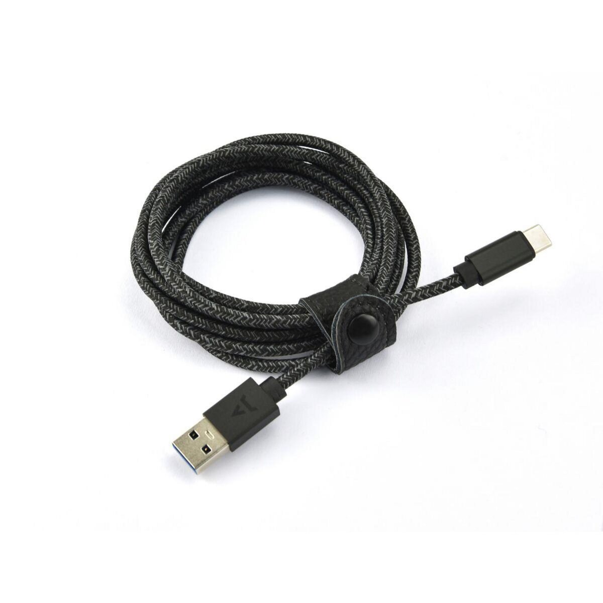 ADEQWAT Câble USB C vers USB noir 3m tréssé pas cher 
