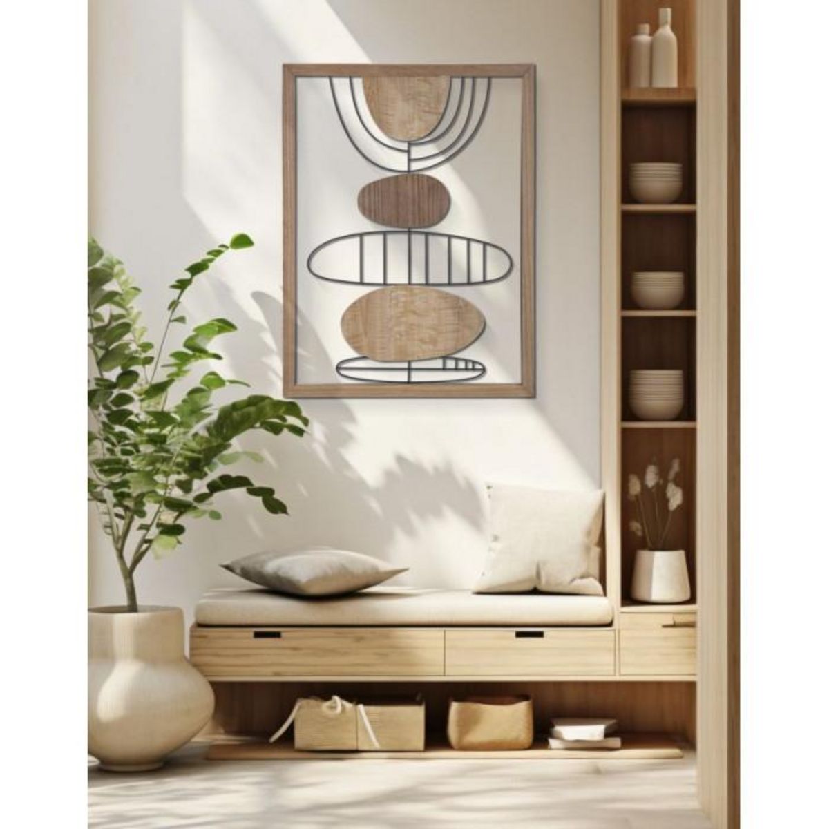 Paris Prix Décoration Murale Encadrée  Astroy  80cm Naturel