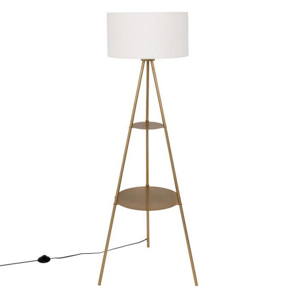 ATMOSPHERA Lampadaire Trépied en Métal  Arthus  163cm Doré