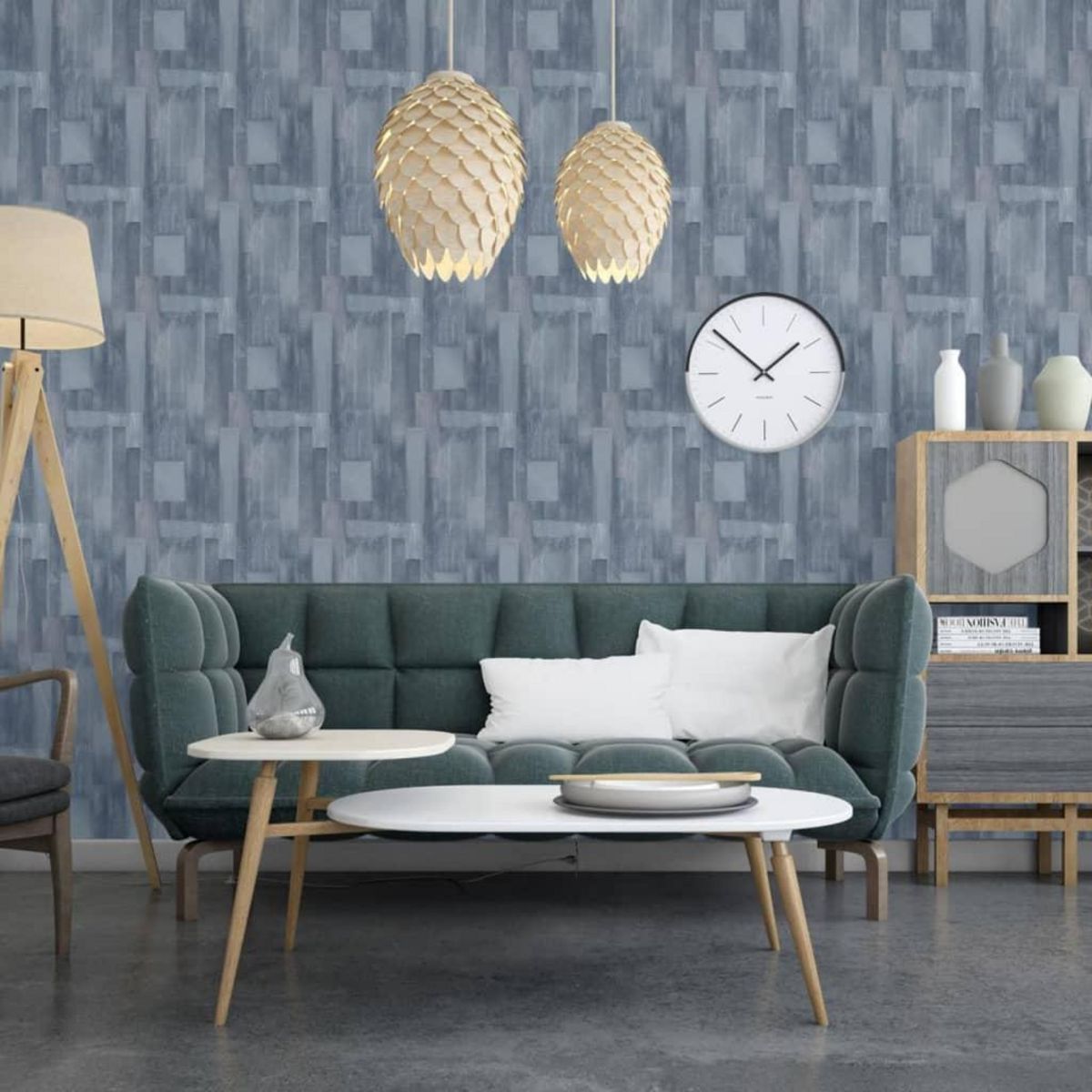 DUTCH WALLCOVERINGS DUTCH WALLCOVERINGS Papier peint Wood Gris