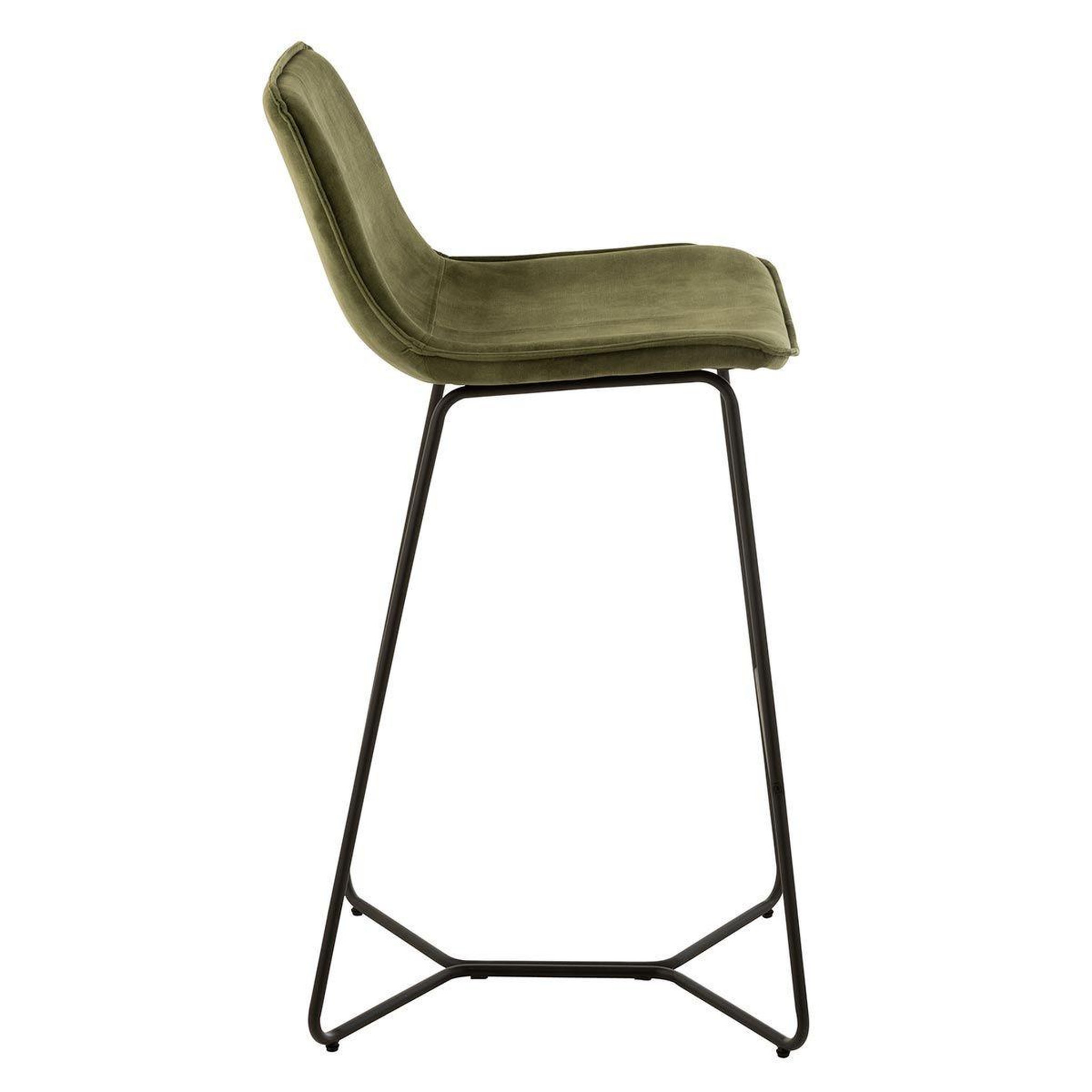 Voir la diapositive 3 : J-LINE Chaise de bar design  laurent  103cm vert