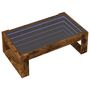 Voir la diapositive 3 : VIDAXL Table basse avec LED infini chene fume 90x53x30 cm