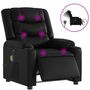 Voir la diapositive 2 : VIDAXL Fauteuil de massage inclinable electrique noir similicuir