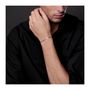 Voir la diapositive 2 : L'ATELIER D'AZUR Bracelet Argent 925/000 Maille Figaro Alternée 1+3 - Homme