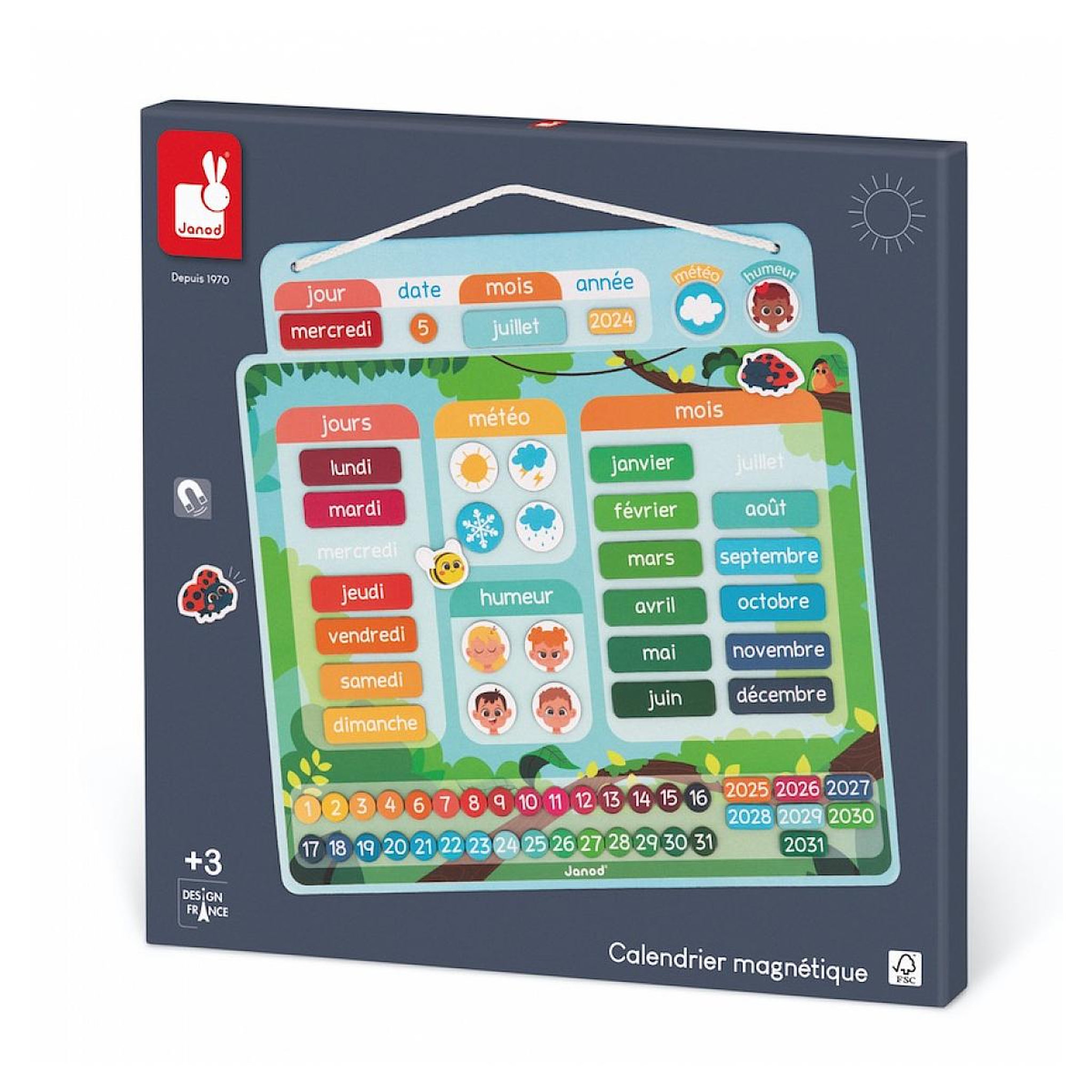 JANOD Calendrier Magnetique nouvelle version