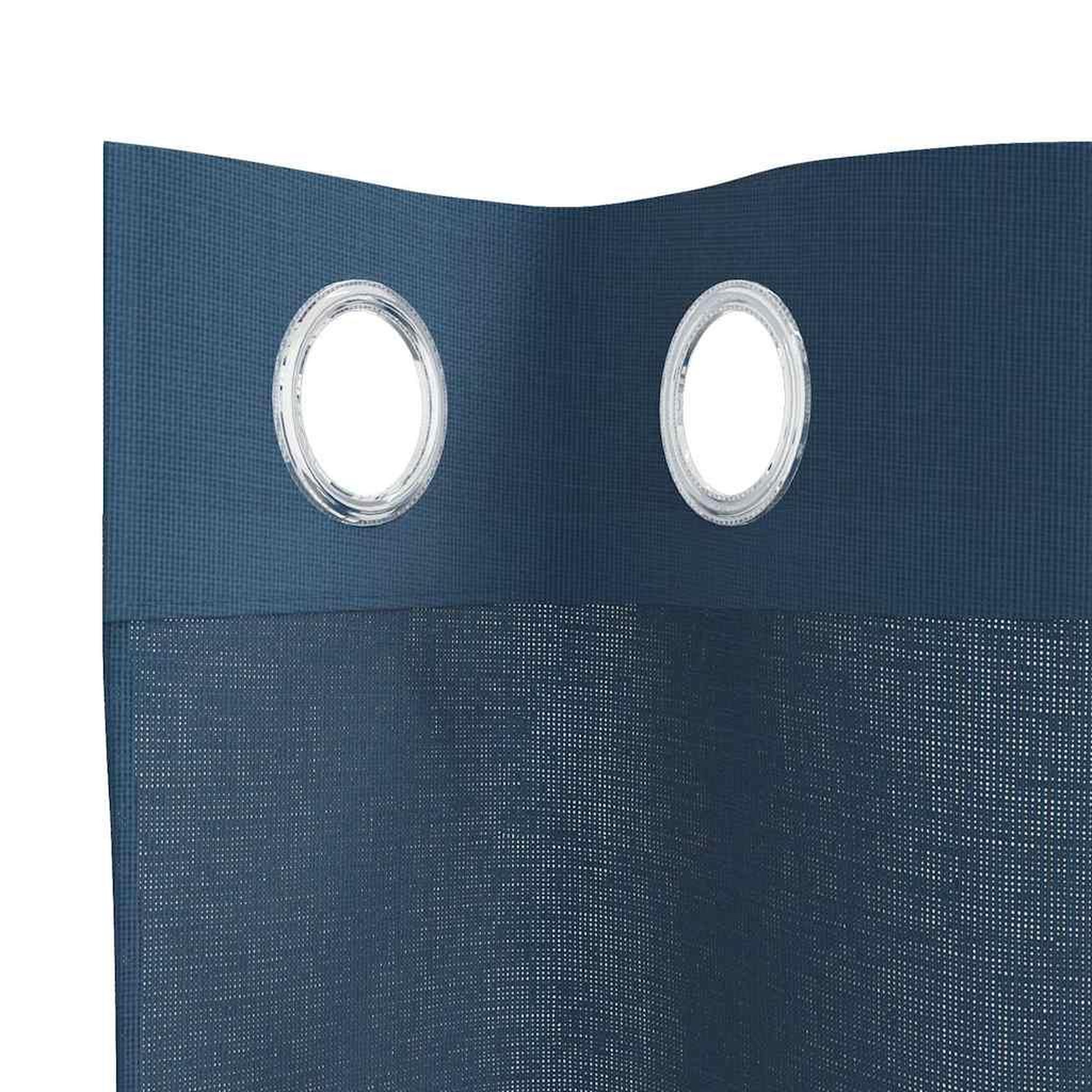 Voir la diapositive 5 : VIDAXL Rideaux en voile avec œillets 2 pcs bleu royal
