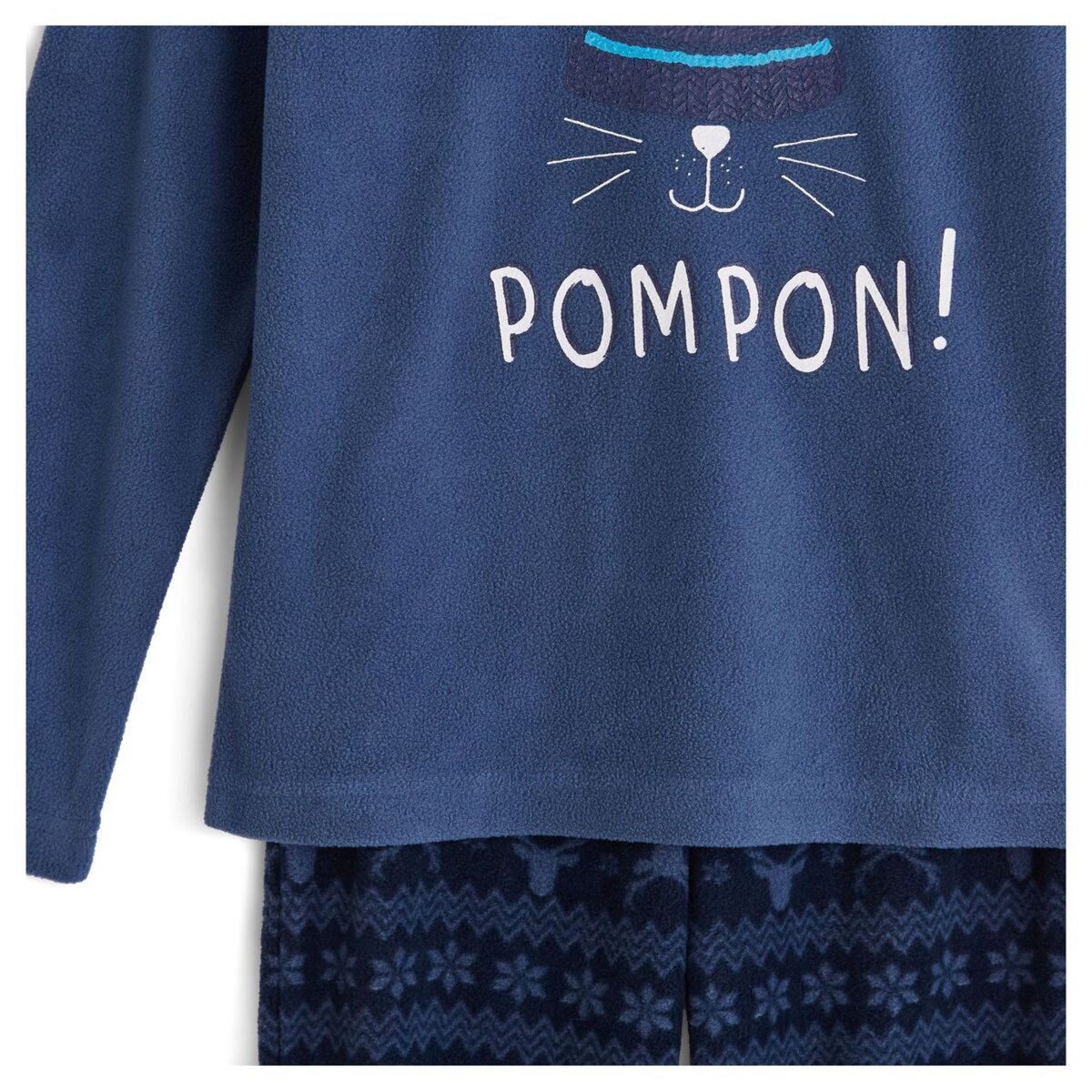 IN EXTENSO Ensemble pyjama polaire pompon garçon
