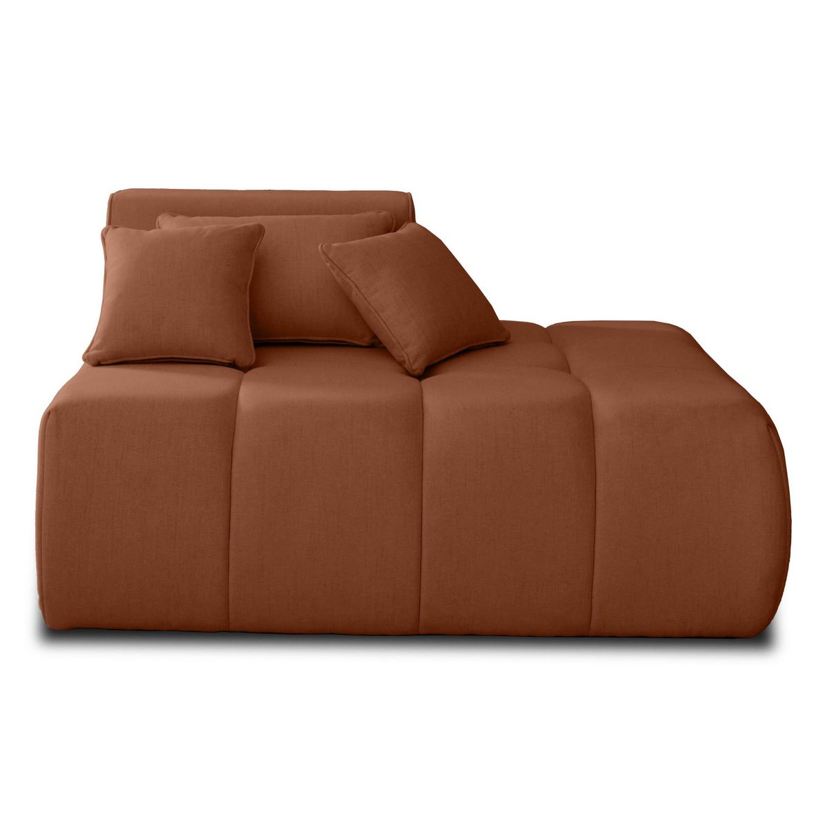 LISA DESIGN Caracas - module d'assise droit - en tissu